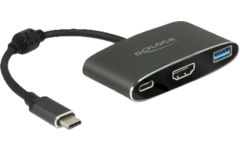 USB adapter  C - HDMI F + USB A + USB C