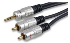 Audio kabel High Quality kabel 3.5mm - 2 RCA kabel 5.0 meter