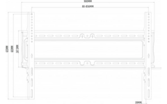 Wandbevestiging voor touchscreen 42-90",max 100kg (HP63A)