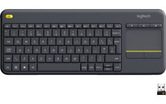 Logitech Draadloos Keyboard met Touchpad K400 Plus Zwart