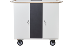 Lumaz Houten Oplaadkar LMZ32-H/Cap. 32 devices/Max. 16"/Kleur wit