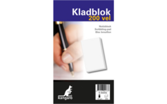 Kladblok 11,5 x 20 cm, 200 vel met voorblad