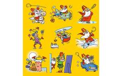 Beloningsstickers 130 Sinterklaas on tour, 35 motieven, 700 stuks