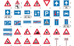 Beloningsstickers Verkeersborden 106, 70 motieven, 700 stuks