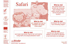 Beloningsstickers 117 Safari 35 motieven, 700 stickers
