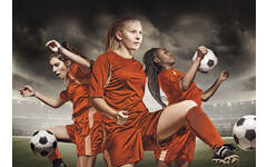 Beloningskaarten 4617 Voetbalmeiden 4 motieven, 96 kaarten