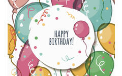 Ansichtkaarten Happy Birthday 5771 4 motieven, 48 kaarten