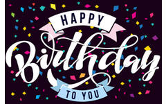 Ansichtkaarten Happy Birthday 5771 4 motieven, 48 kaarten