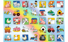 Beloningsstickers 456 Boerderijvrienden, 35 motieven, 700 stuks