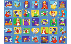 Beloningsstickers 457 Sint en Piet verkleedfeest, 35 motieven, 700 stuks