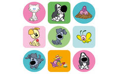 Beloningsstickers 146 Woezel & Pip 36 motieven, 720 stuks