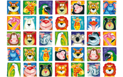 Beloningsstickers Wilde Dieren 036 35 motieven, 700 stickers