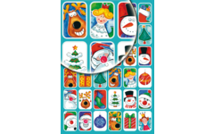 Beloningsstickers Kerst 55 36 motieven, 720 stickers