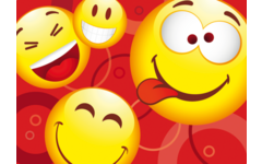 Ansichtkaarten Smileys 5509 4 motieven, 48 stuks