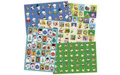 Beloningsstickers snelbestelpakket kerststickers 181 motieven 3620 st.