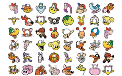 Krasstickers Vrolijke dierenkop 551 48 motieven, 720 stuks