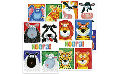 Miniposters Fantasie dieren 1027 4 motieven, 20 stuks