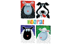 Miniposters Fantasie dieren 1027 4 motieven, 20 stuks
