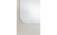 Glasbord Legamaster mat 100 x 150 cm Warm Grey (ronde hoek)