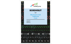 Bordkrijt assorti kleuren stofvrij, 12 stuks