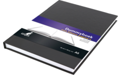 Schetsboek/Dummyboek A5 blanco met harde kaft 80 vel, 100 grams