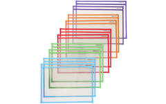 Insteekhoes/wisbord assorti A4, 10 stuks