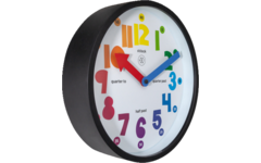 Wandklok nXt fun 30 cm kunststof zwart
