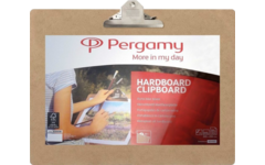 Klemplaat A3 bruin, hardboard