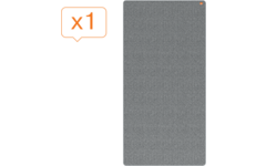 Whiteboard/memobord Nobo Move&Meet afneembaar en draagbaar 180x90cm grijs frame