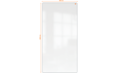 Whiteboard Nobo Move&Meet afneembaar en draagbaar 180x90cm grijs frame
