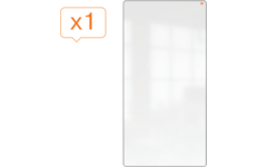 Whiteboard Nobo Move&Meet afneembaar en draagbaar 180x90cm zwart frame
