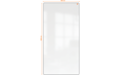 Whiteboard Nobo Move&Meet afneembaar en draagbaar 180x90cm zwart frame