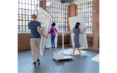 Whiteboard Nobo Move&Meet basis set afneembaar en draagbaar whiteboard/memobord grijs