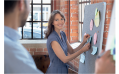 Whiteboard Nobo Move&Meet basis set afneembaar en draagbaar whiteboard/memobord grijs