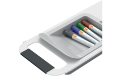 Whiteboard Nobo Move&Meet basis set afneembaar en draagbaar whiteboard/memobord grijs