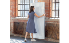 Whiteboard Nobo Move&Meet basis set afneembaar en draagbaar whiteboard/memobord grijs