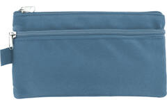 Schooletui plat 21 x 11 cm blauw
