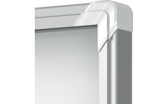 Binnenvitrine Nobo draaideur met slot 4 x A4