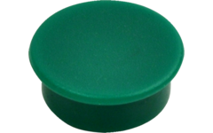 Magneet groen 20 mm rond, 10 stuks