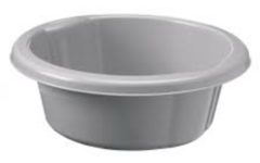 Ronde bak zilver, 5 liter
