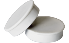 Magneet wit 30 mm rond, 10 stuks