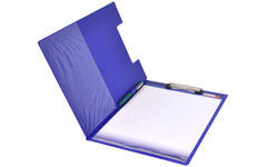 Klembord A4 dubbel PVC blauw