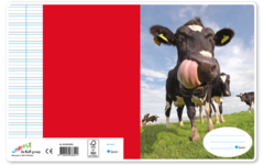 Schriften 4,5-3-4,5, gekke koe, 16,5 x 21 cm, 80 gr (25 stuks)