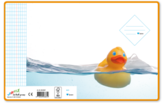 Schriften commerciaal 4x7,5 mm, badeendjes, 16,5 x 21 xm, 80 gr (25 stuks)