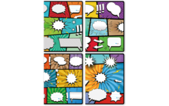 Schriften commerciaal 4x7,5 mm, textballon, 16,5 x 21 cm, 80 gr (25 stuks)