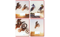 Schriften commerciaal 4x7,5 mm, motorcross, 16,5 x 21 cm (25 stuks)