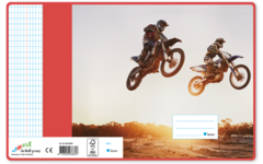 Schriften commerciaal 4x7,5 mm, motorcross, 16,5 x 21 cm (25 stuks)