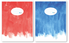 Schriften ruit 5×5 mm, aquarel, 16,5 × 21 cm (25 stuks)