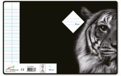 Schriften 6-4-6, wilde dieren zwart/wit, 16,5 x 21 cm, 80 gr (25 stuks)