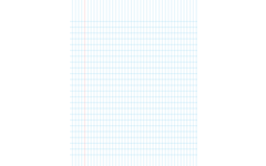 Geruit papier 4 x 7,5 mm | 16,5 x 21 cm, 500 vel